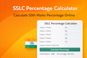 SSLC Percentage Calculator Tool