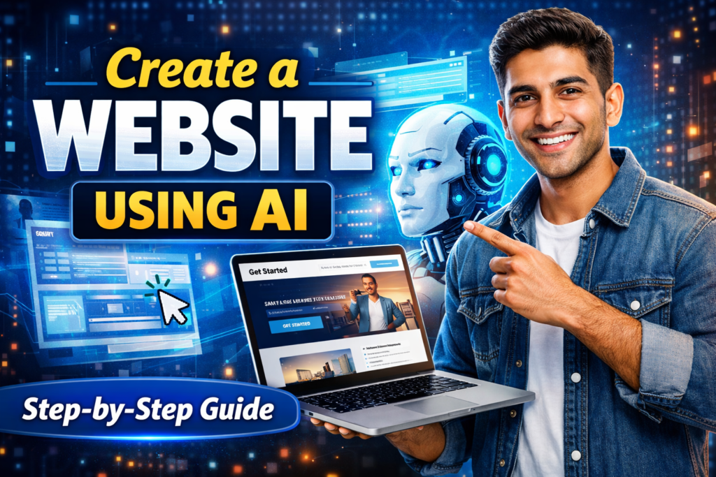 How to create a website using AI